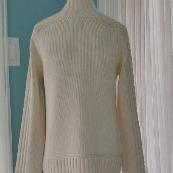 ROOTS Cableknit Sweater Wool Cashmere, XS - Picture 5 of 10